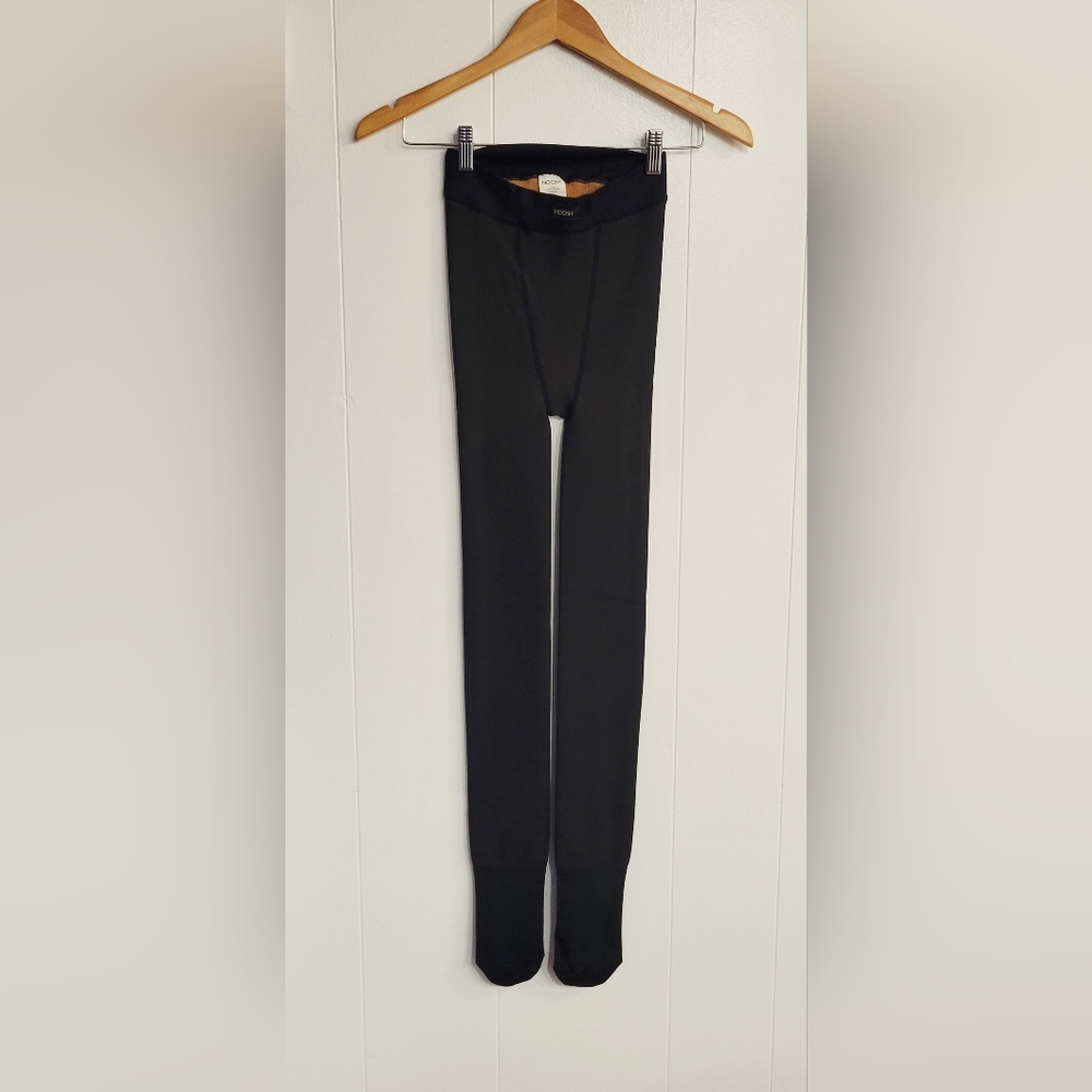 Noosh Black Sheer Illusion Fleece Tights - Picture 2 of 7